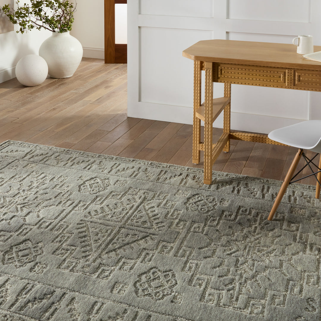 Jaipur Living Keller Handmade Medallion Gray/ Cream Area Rug (10'X14')