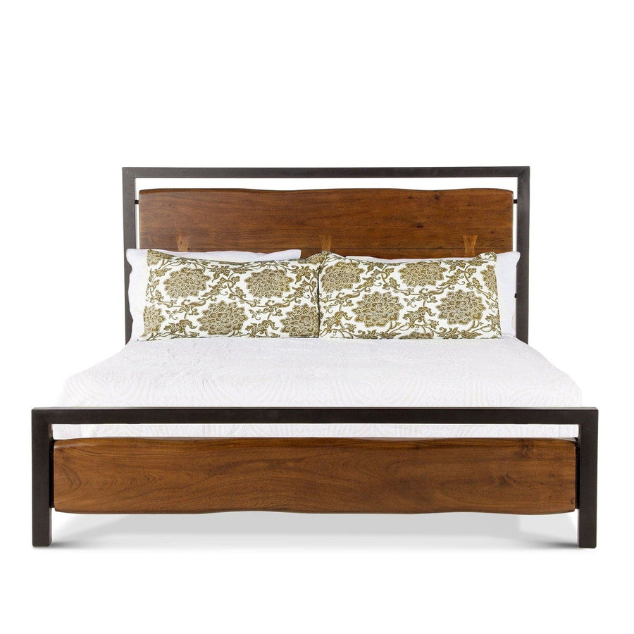 Aspen Walnut Bed-Home Trends & Designs-HOMETD-FAS-PBKWN-BedsKing Bed-1-France and Son