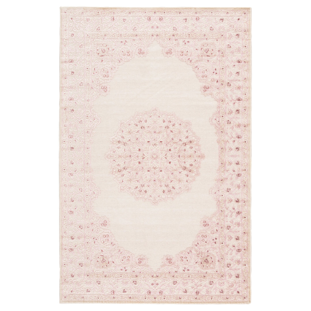 Jaipur Living Malo Medallion Pink/ White Area Rug (6'X9')