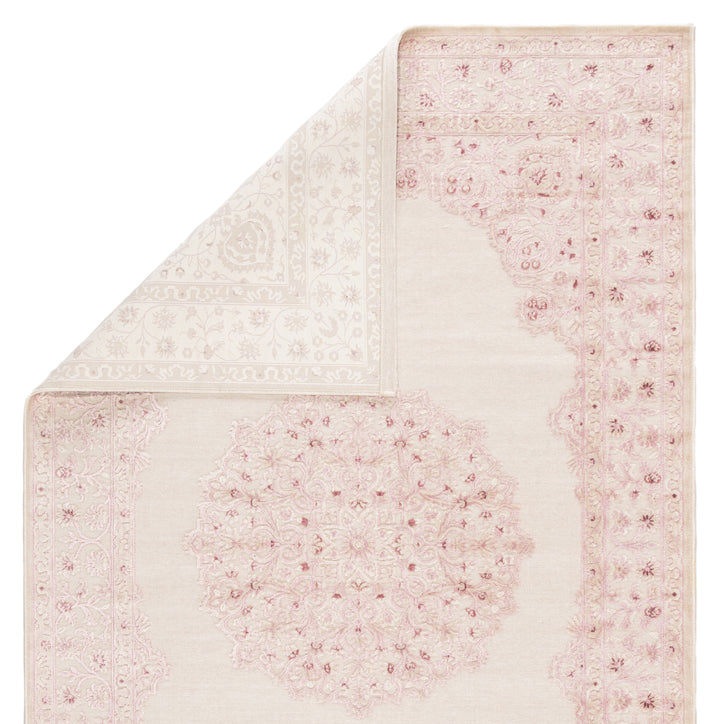 Jaipur Living Malo Medallion Pink/ White Runner Rug (2'6"X8')