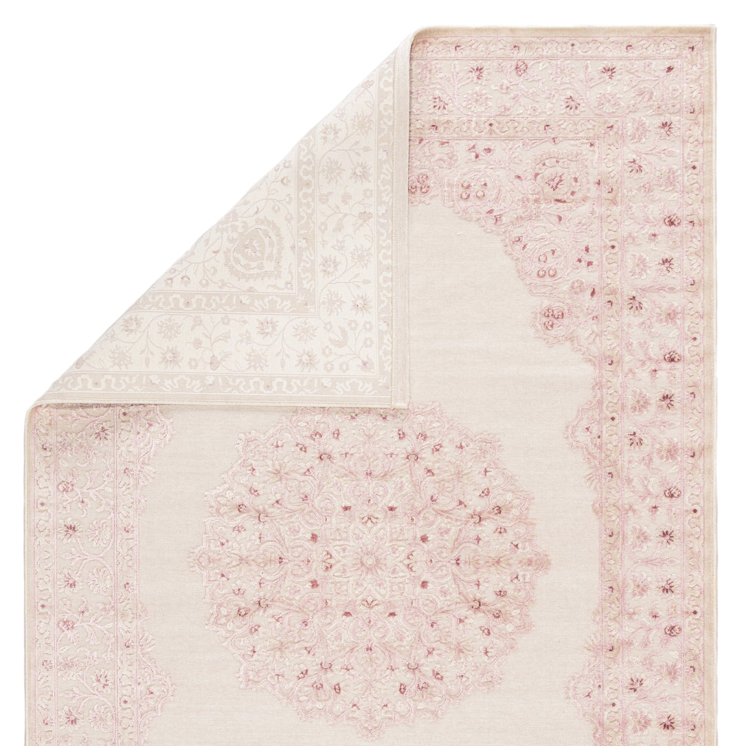 Jaipur Living Malo Medallion Pink/ White Area Rug (5'X7'6")