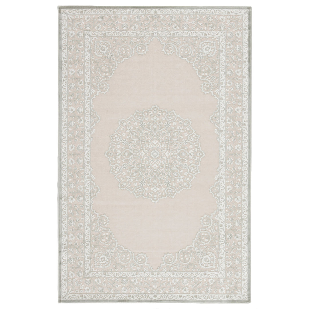 Jaipur Living Malo Medallion Gray/ White Area Rug (2'X3')