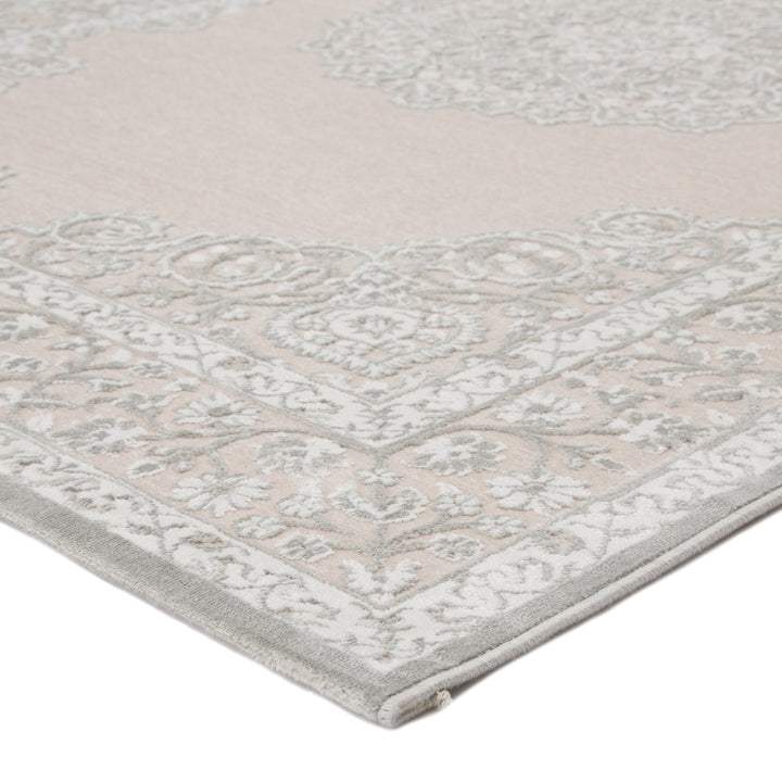 Jaipur Living Malo Medallion Gray/ White Area Rug (2'X3')