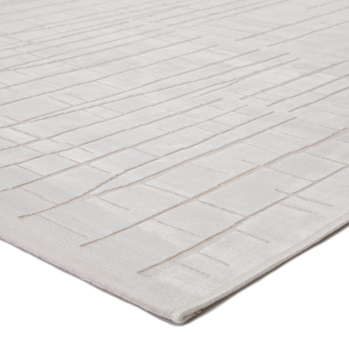 Jaipur Living Palmer Abstract White/ Cream Area Rug (7'6"X9'6")