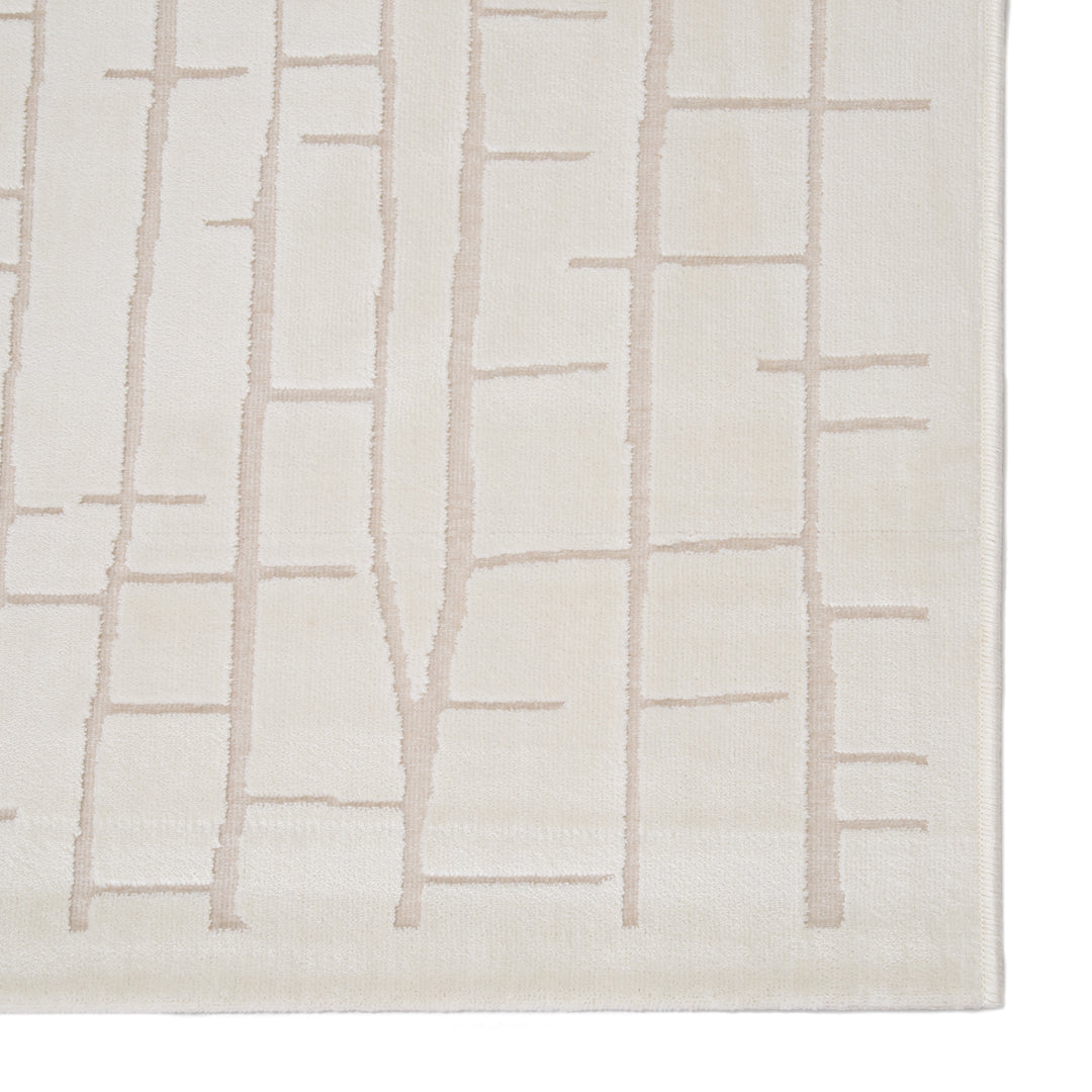 Jaipur Living Palmer Abstract White/ Cream Area Rug (7'6"X9'6")