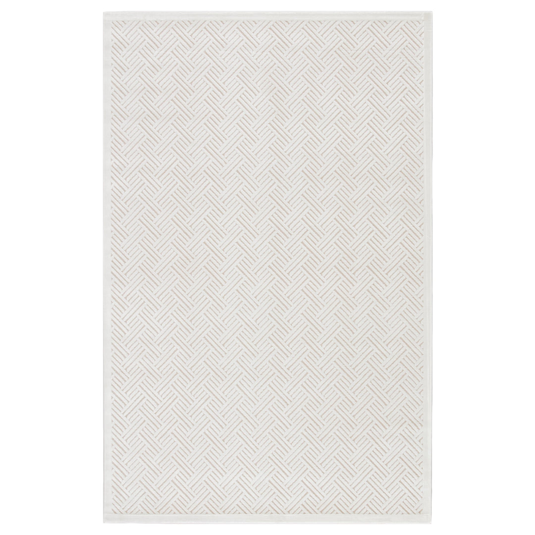 Jaipur Living Thatch Geometric White Area Rug (5'X7'6")