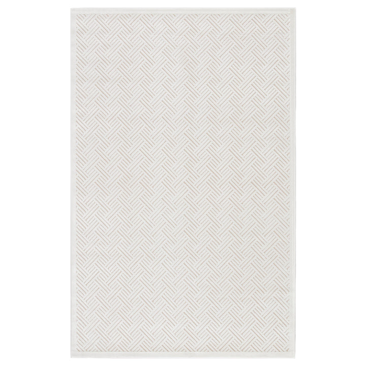 Jaipur Living Thatch Geometric White Area Rug (5'X7'6")