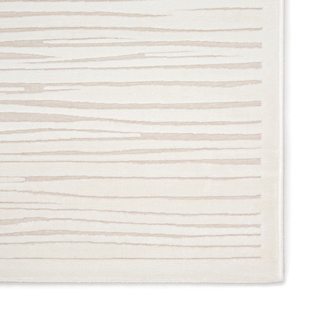 Jaipur Living Linea Abstract White/ Ivory Runner Rug (2'6"X8')