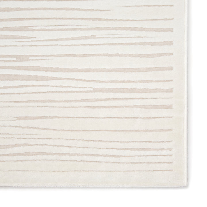 Jaipur Living Linea Abstract White/ Ivory Runner Rug (2'6"X8')