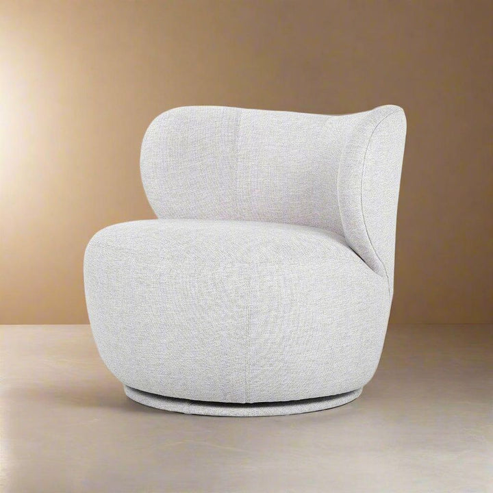 Bun Swivel Chair-France & Son-FB7001OWHT-Lounge Chairs-1-France and Son