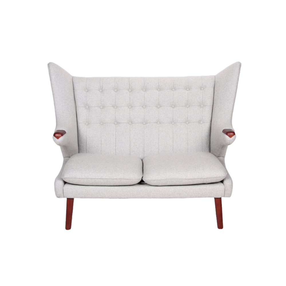 Wegner Papa Bear Sofa - Grey