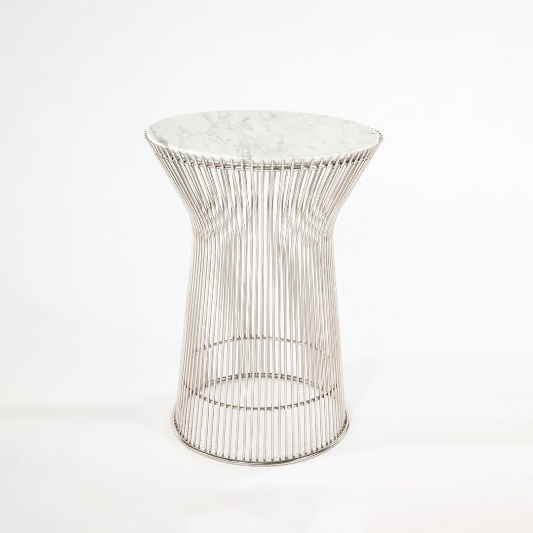 Carrara Marble Platner Side Table