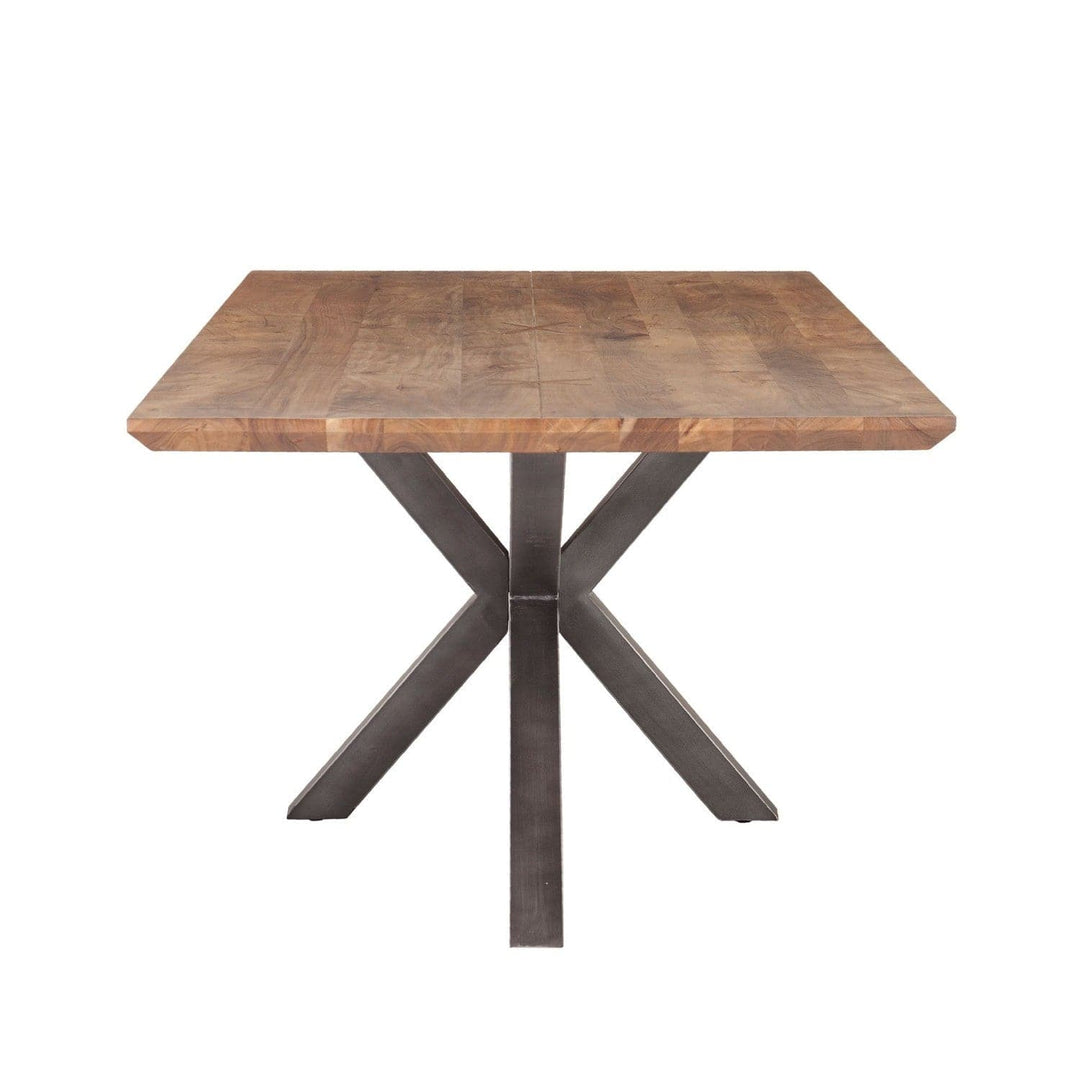 Bern 88" Dining Table Smoked Acacia-Home Trends & Designs-HOMETD-FBR-DT88SA-Dining Tables-3-France and Son