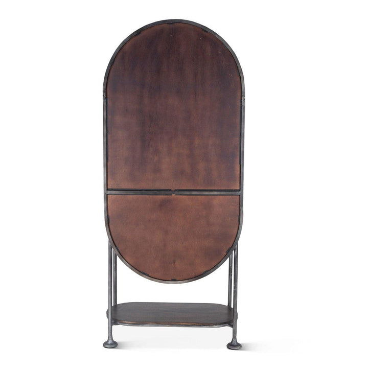 Bowery 34" Tall Oval Bar Cabinet-Home Trends & Designs-HOMETD-FBY-BC84-Bar Storage-6-France and Son