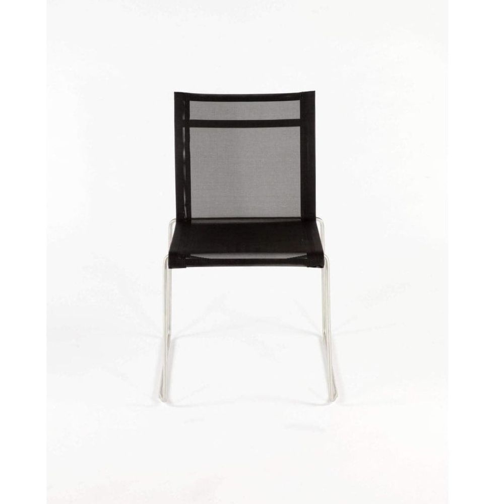 Lanai Side Chair - Outdoor-France & Son-FCC0701BLK-Outdoor Dining Chairs-4-France and Son
