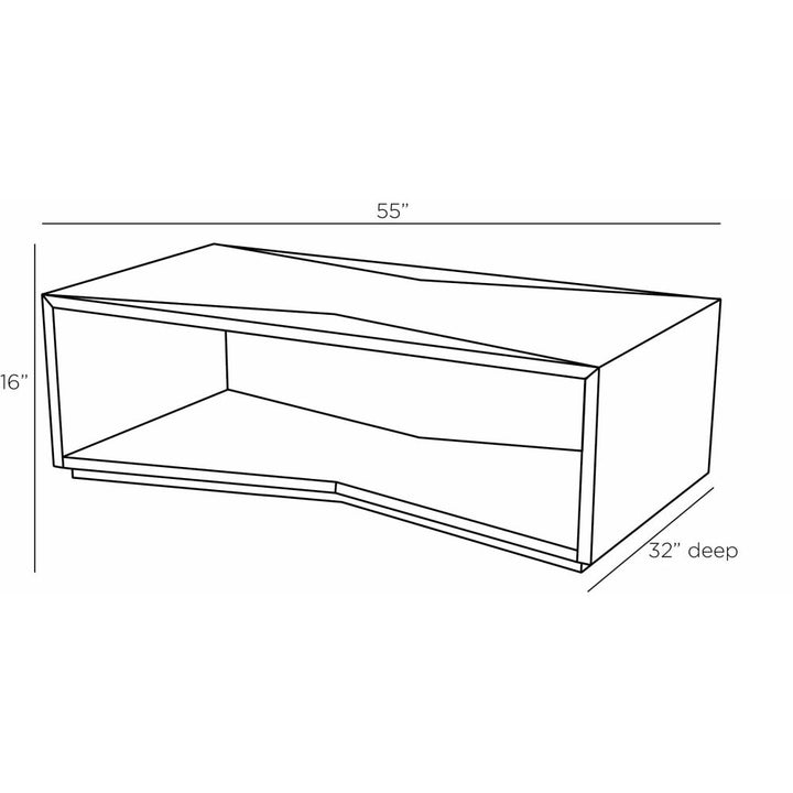 Ajax Cocktail Table - Brown