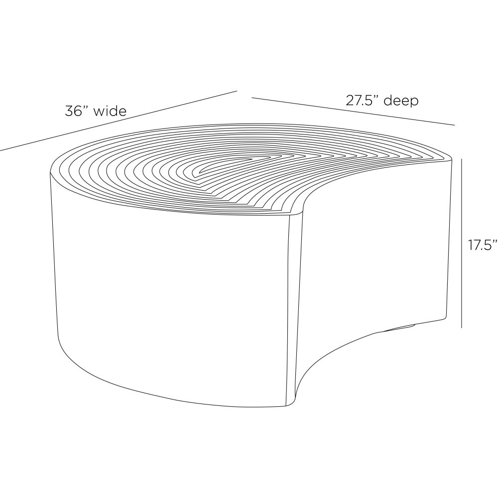 Ronan Coffee Table - Brown