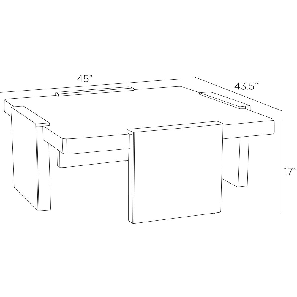 Zuma Cocktail Table - Black
