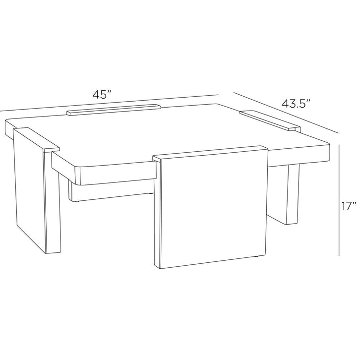 Zuma Cocktail Table - Black
