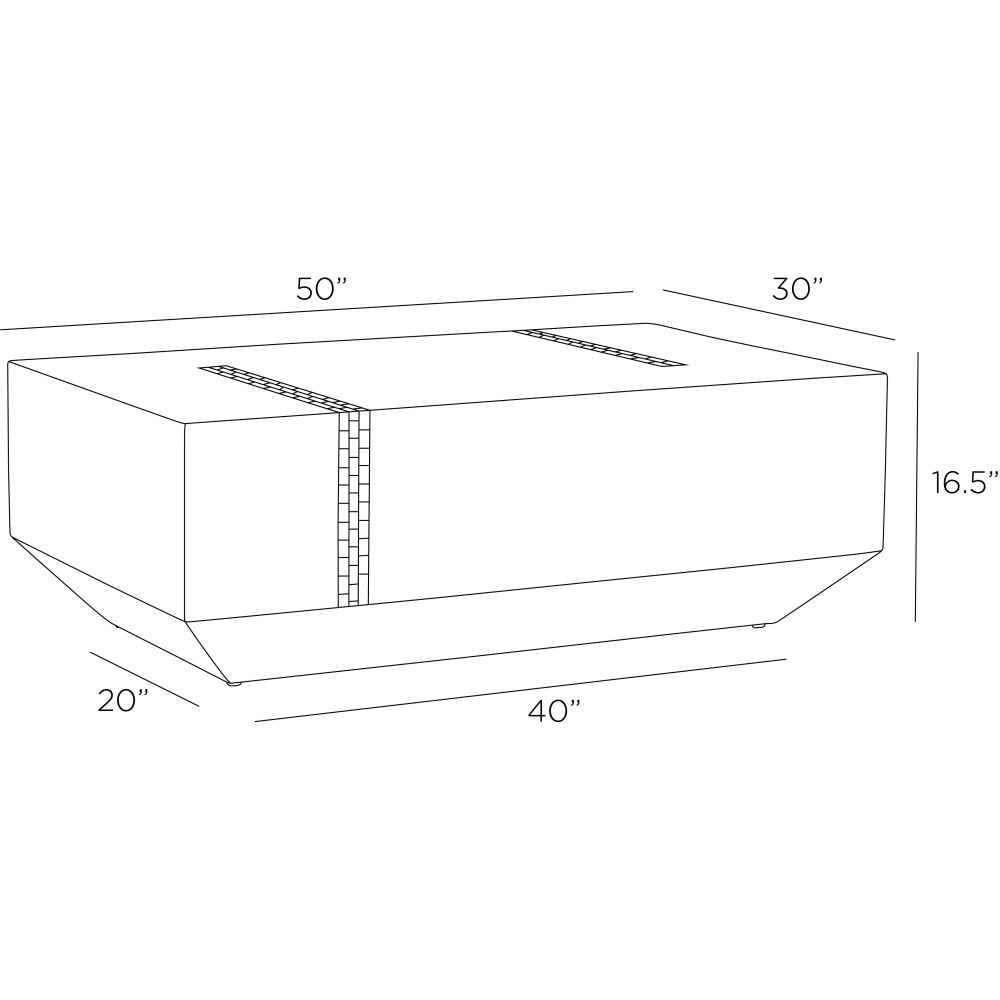 Valeria Cocktail Table - Brown