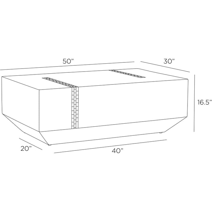 Valeria Cocktail Table - Brown