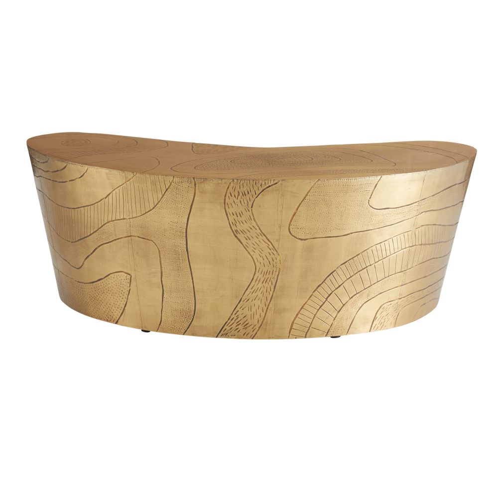 Lazaro Coffee Table - Gold