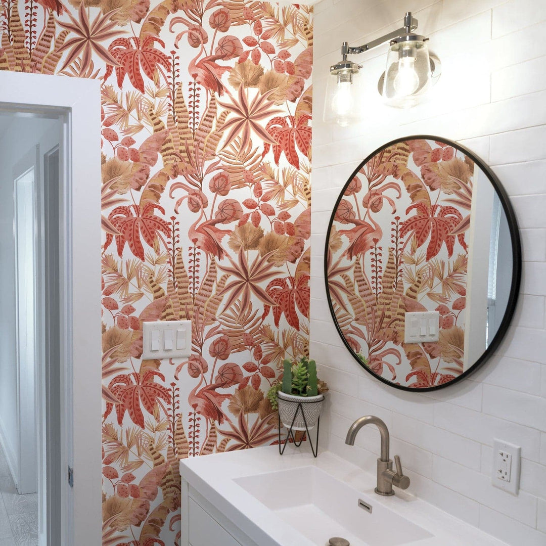 Flamingo Daydream Peel And Stick Wallpaper-Tempaper & Co.-Tempaper-FD15081-Wall Paper-5-France and Son