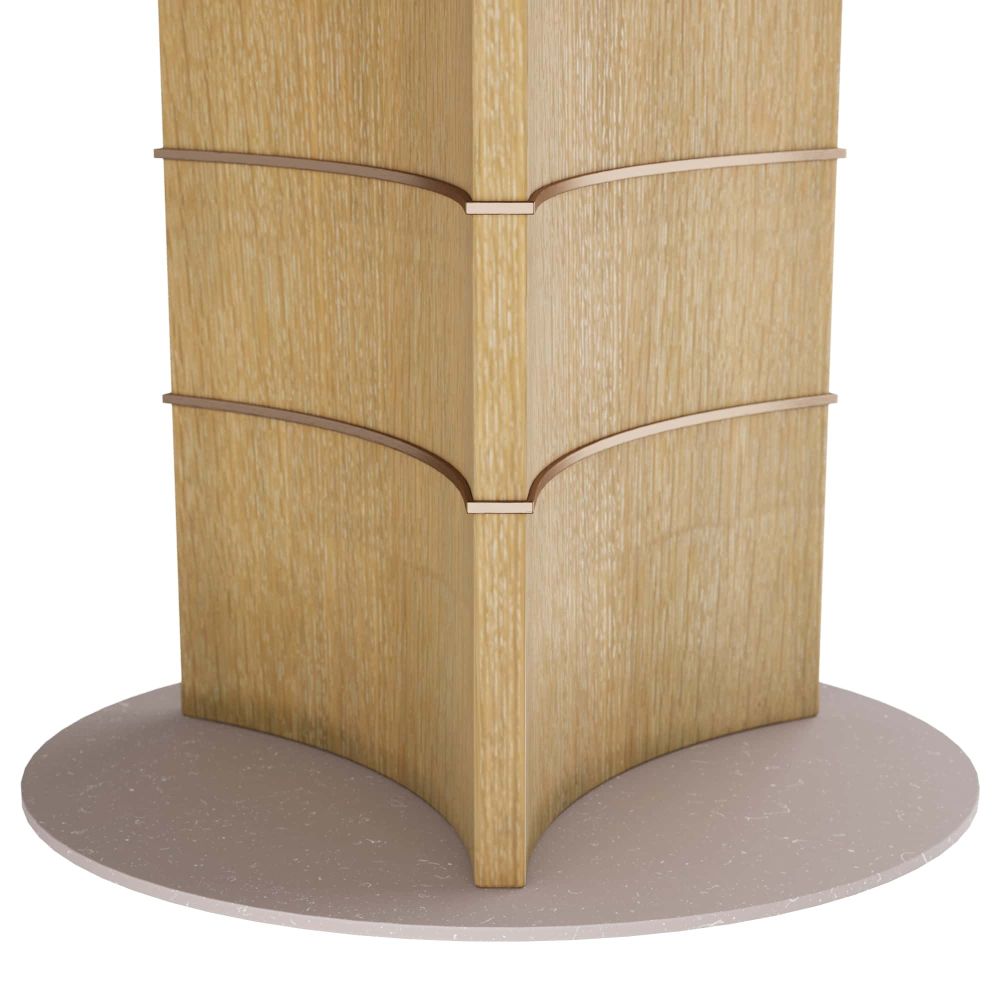 Hollis Dining Table - Gold