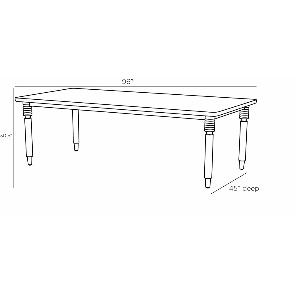 Nabil Dining Table - Brown