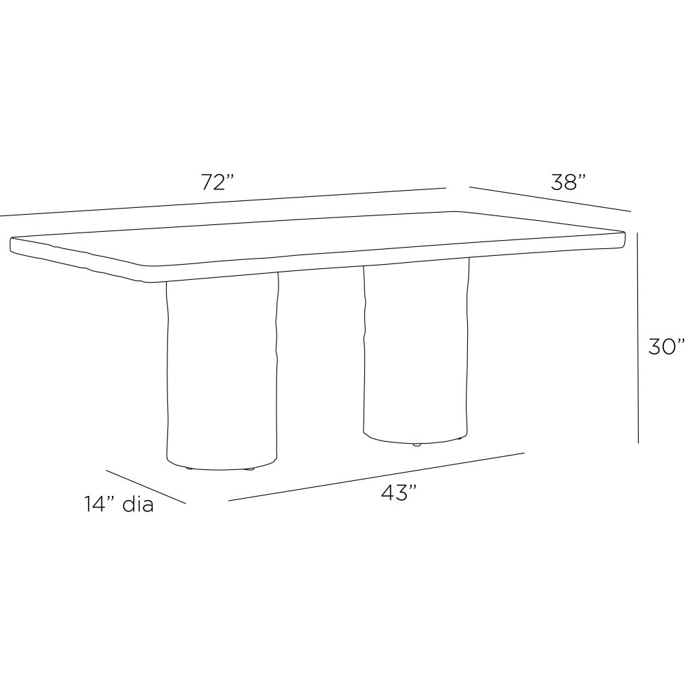 Briarhill Outdoor Dining Table - Black