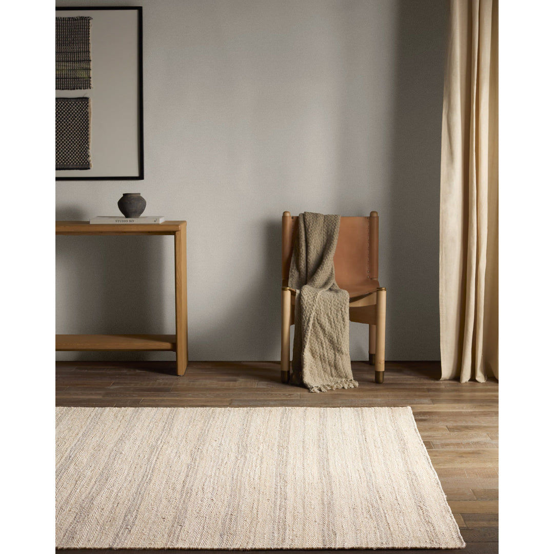 Jaipur Living Ascent Handmade Striped Beige/Light Gray Area Rug (8'X10')