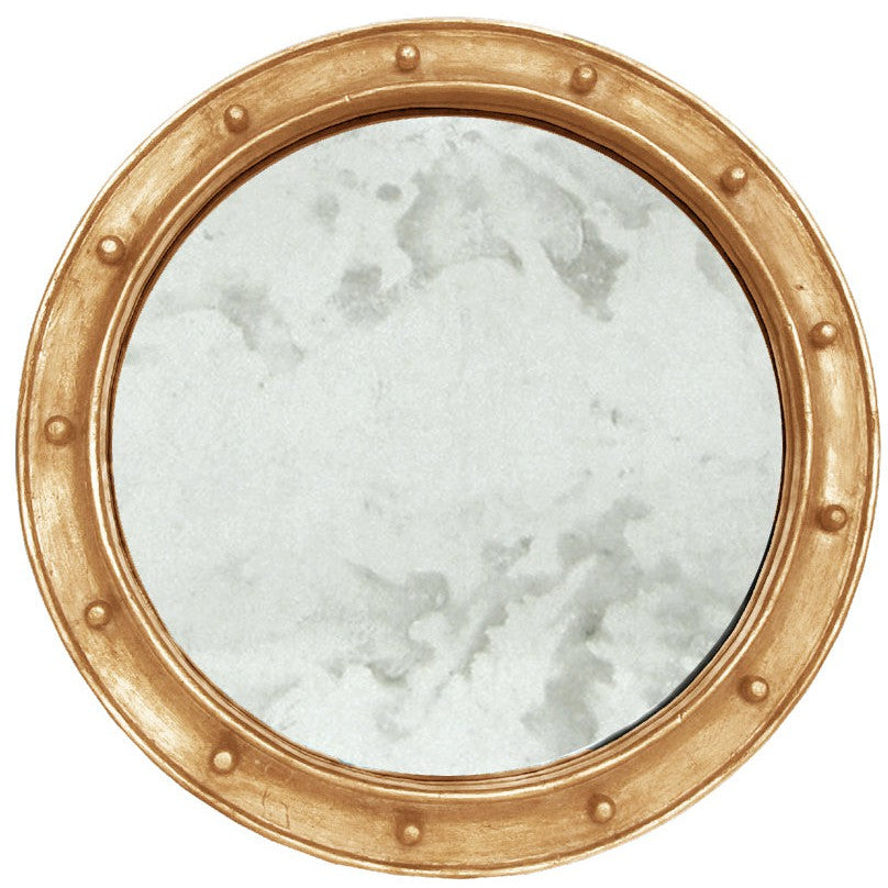 Federal - Round Gold Leafed Mirror 28" Diameter Federal Style