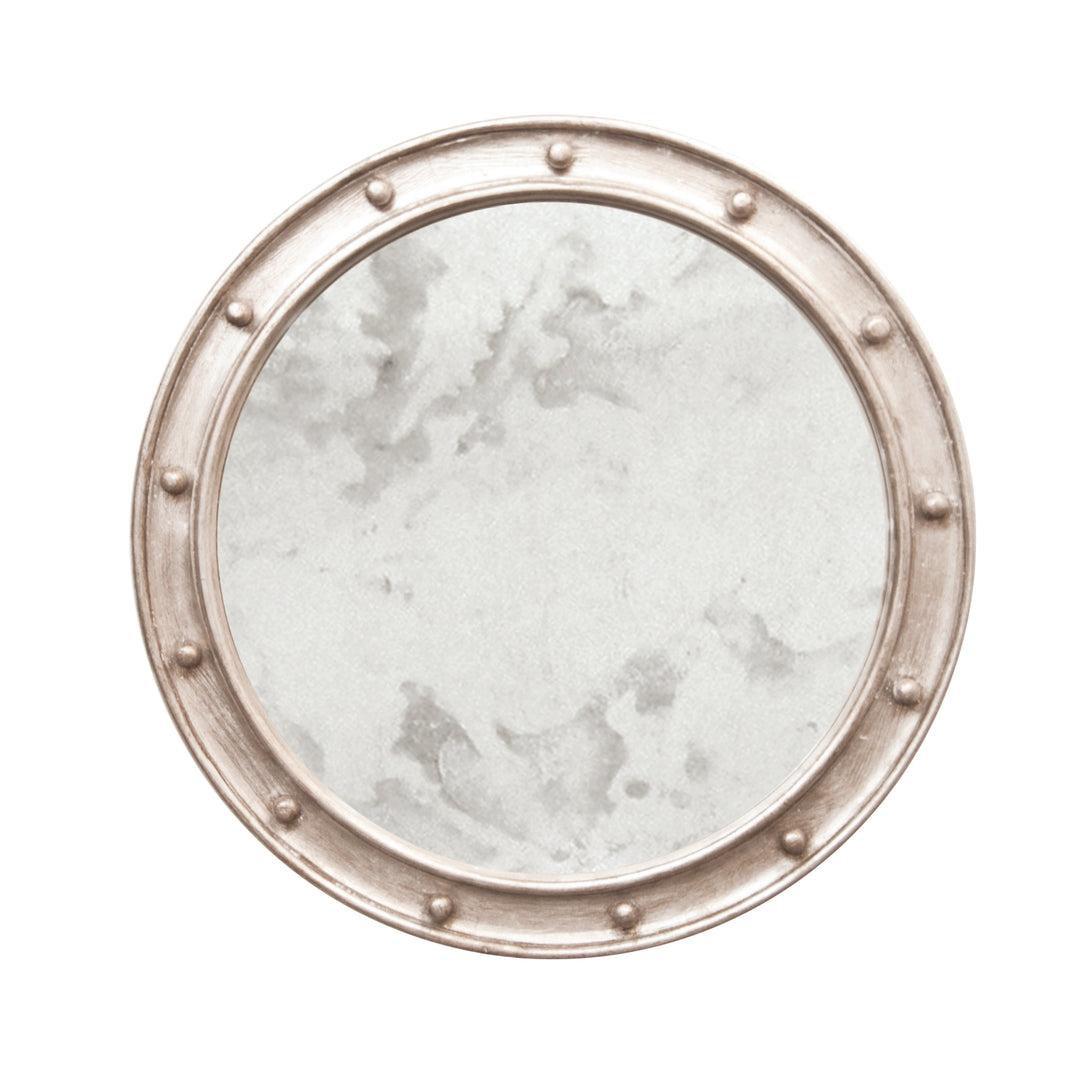 Federal - 28" Diameter Federal Style Silver Leafed Mirror