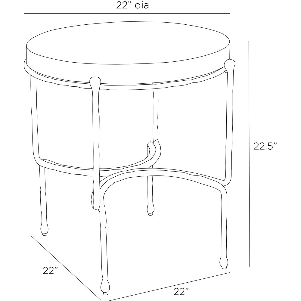 Dante End Table - Black