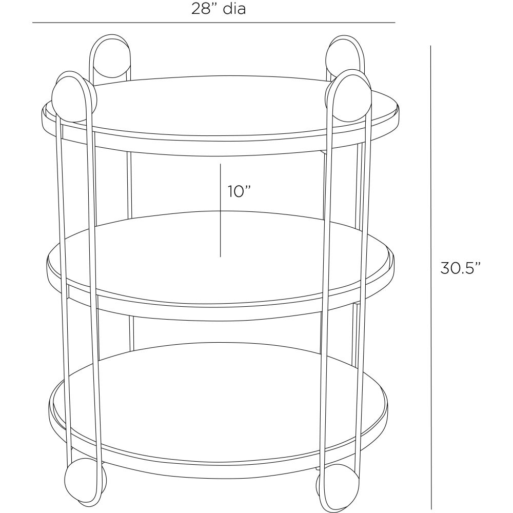 Tamaris End Table - Black