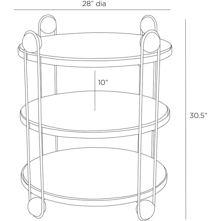 Tamaris End Table - Black