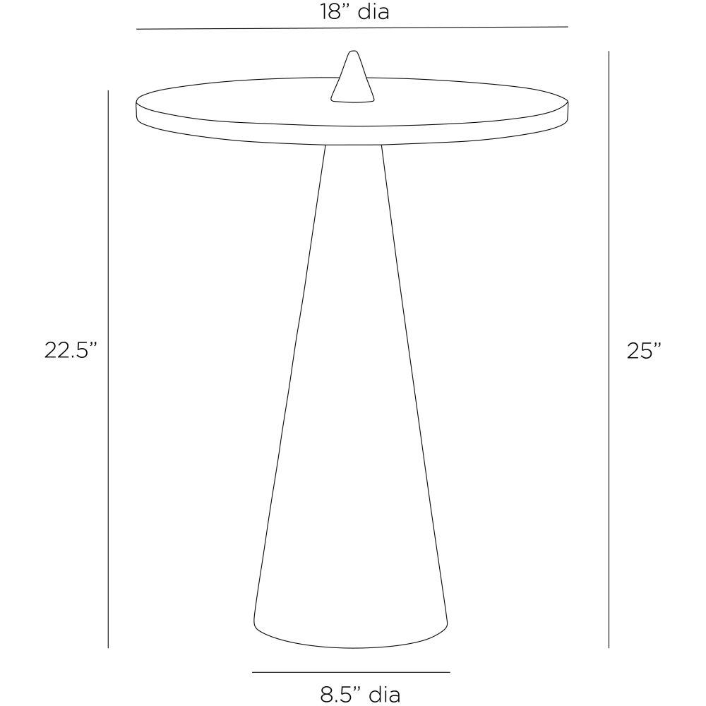 Isla End Table - Black