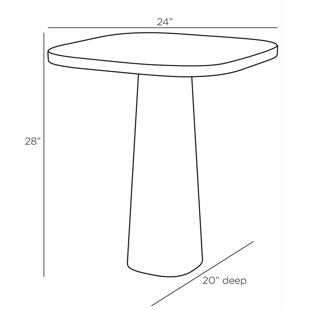 Zephyraby Large End Table - Green