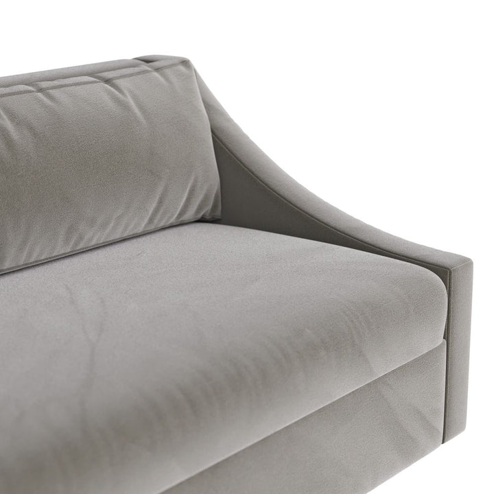 Cypressta 90" Sofa - Gray Velvet
