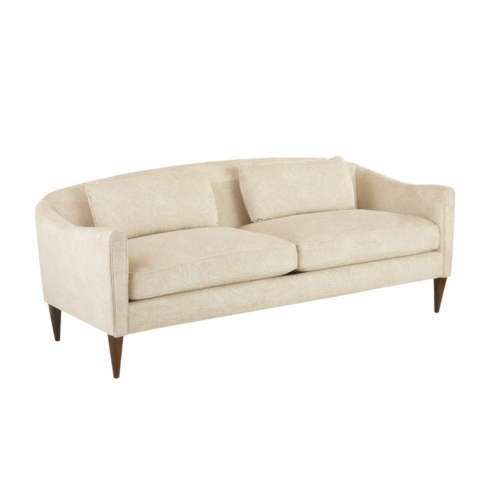 Sofas Lisette Sofa Textured Ivory Dark Walnut - Brown