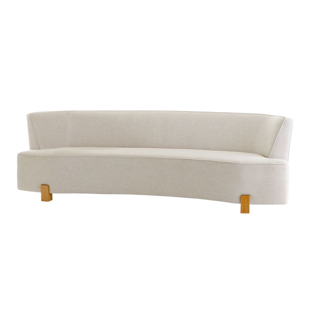 Antoinette Sofa Heron Linen - White