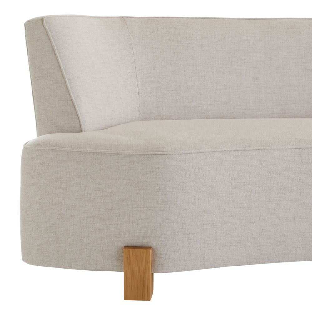 Antoinette Sofa Heron Linen - White