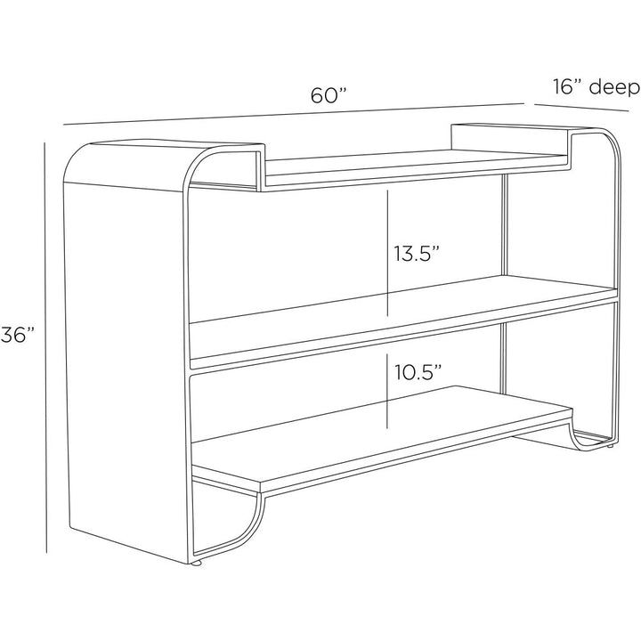 Valerio Bookshelf - Black