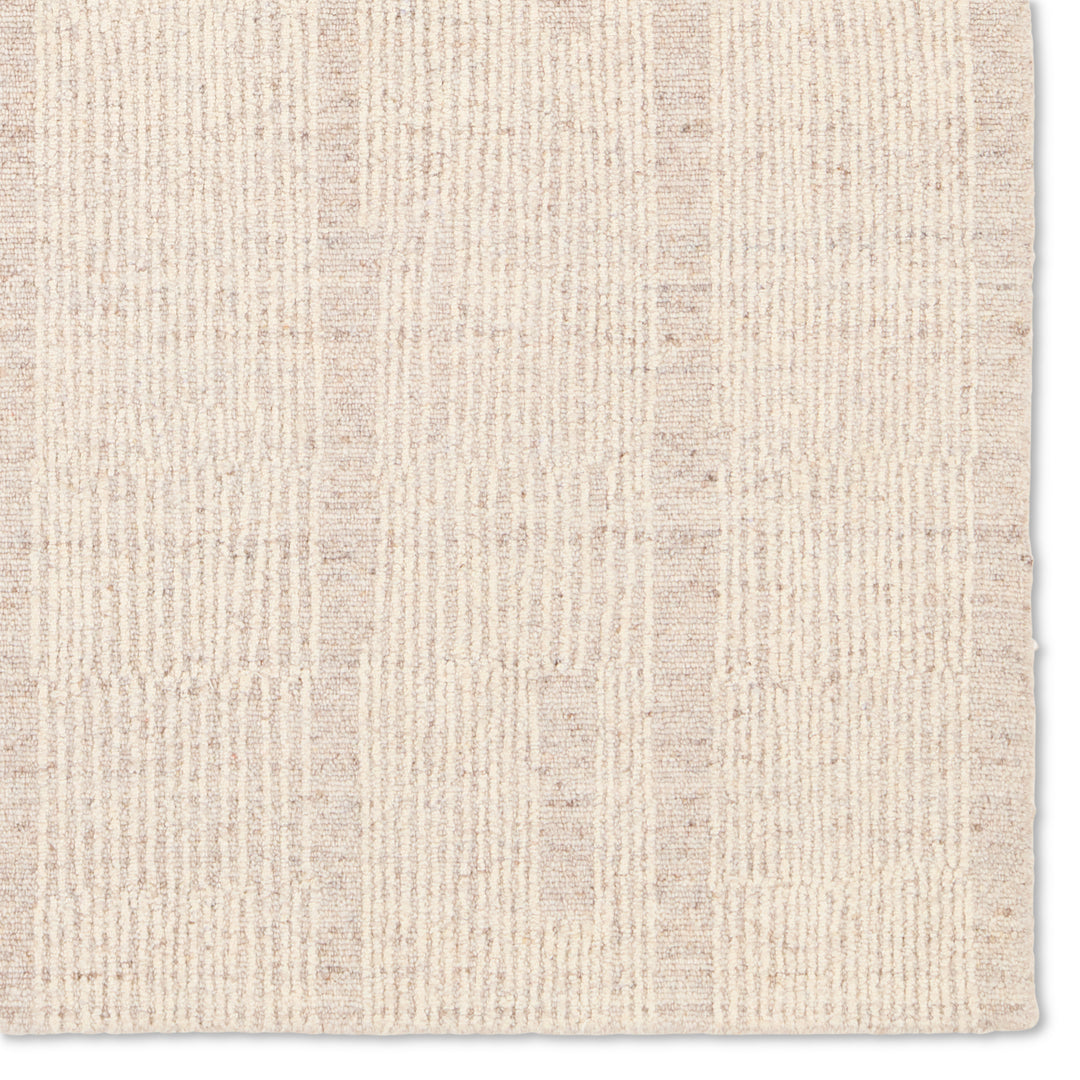 Vibe By Jaipur Living Edher Handmade Performance Striped Taupe/Cream Area Rug (9'X12')