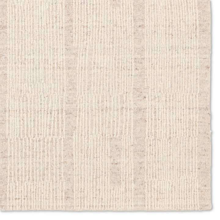 Vibe By Jaipur Living Edher Handmade Performance Striped Taupe/Cream Area Rug (9'X12')