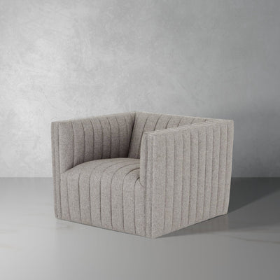 Augustine Swivel Chair-Four Hands-FH-105768-007-Lounge ChairsOrly Natural Fabric-1-France and Son
