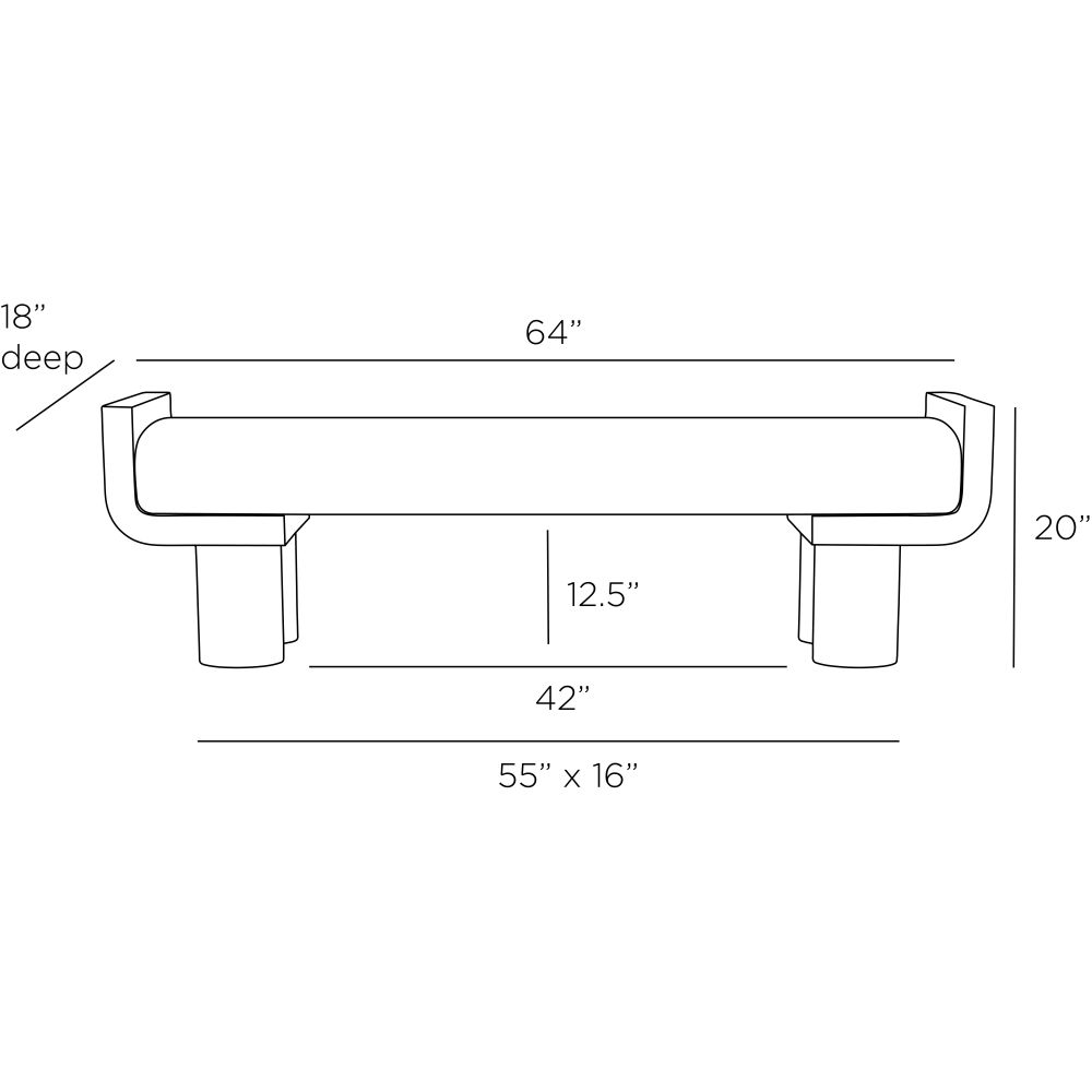 Bellini Bench - Beige