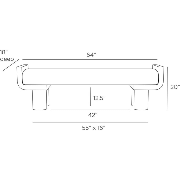 Bellini Bench - Beige