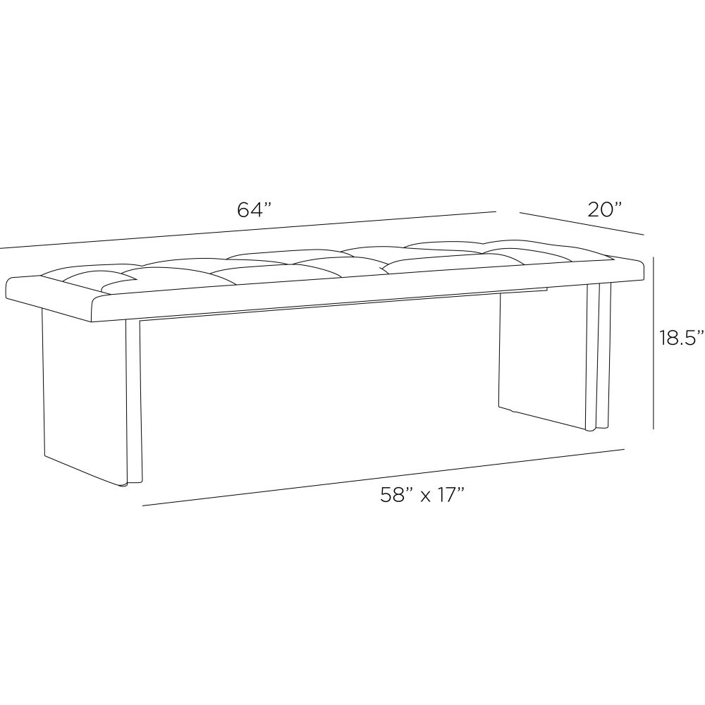 Cordero Bench - Brown