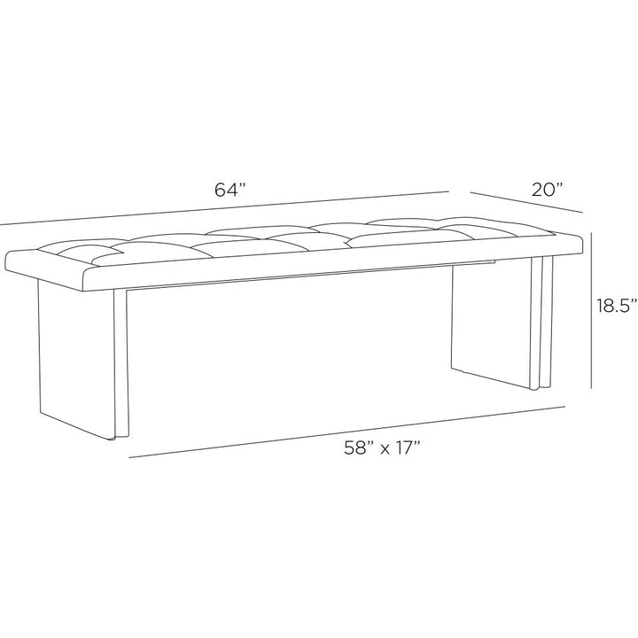 Cordero Bench - Brown